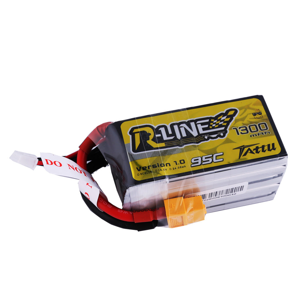 Tattu R-Line 1300mAh 95C 5S1P Lipo-Akkupack mit XT60-Stecker