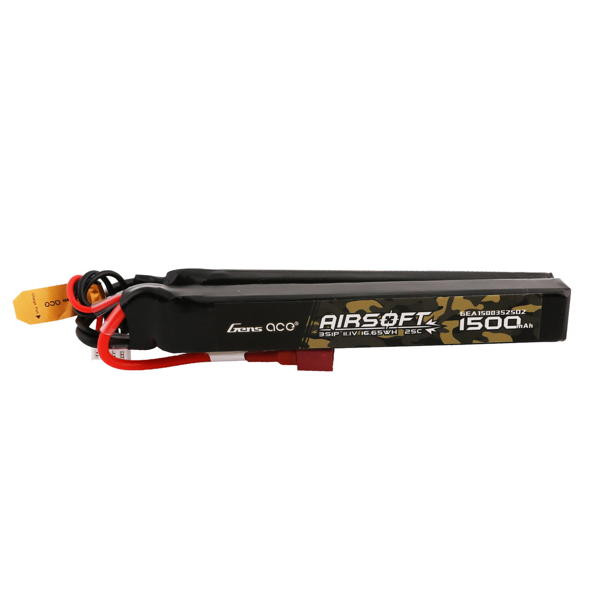 Gens ace 25C 1500 mAh 3S1P 11,1 V Nunchuck 2X Airsoft Gun Lipo Akku mit T-Stecker