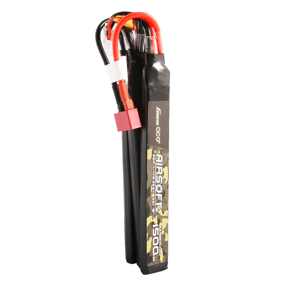 Gens ace 25C 1500 mAh 3S1P 11,1 V Nunchuck 3X Airsoft Gun Lipo Akku mit T-Stecker