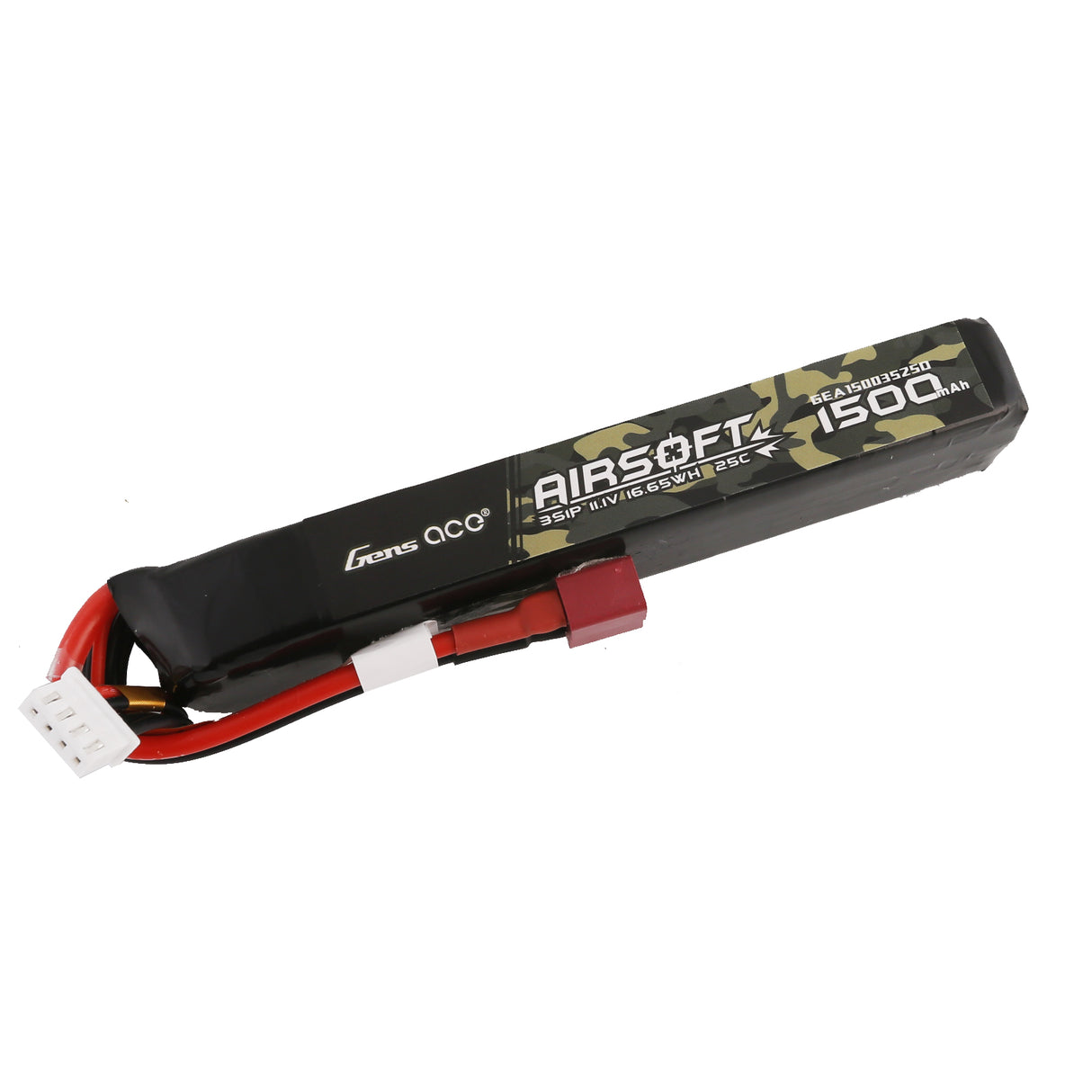 Gens ace 25C 1500 mAh 3S1P 11,1 V Airsoft Gun Lipo Akku mit T-Stecker