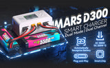 Gens Ace iMars D300 G-Tech Channel AC/DC 300W/700W RC Akkuladegerät-EU Schwarz
