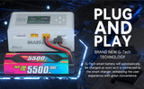 Gens Ace iMars D300 G-Tech Channel AC/DC 300W/700W RC Akkuladegerät-EU Schwarz