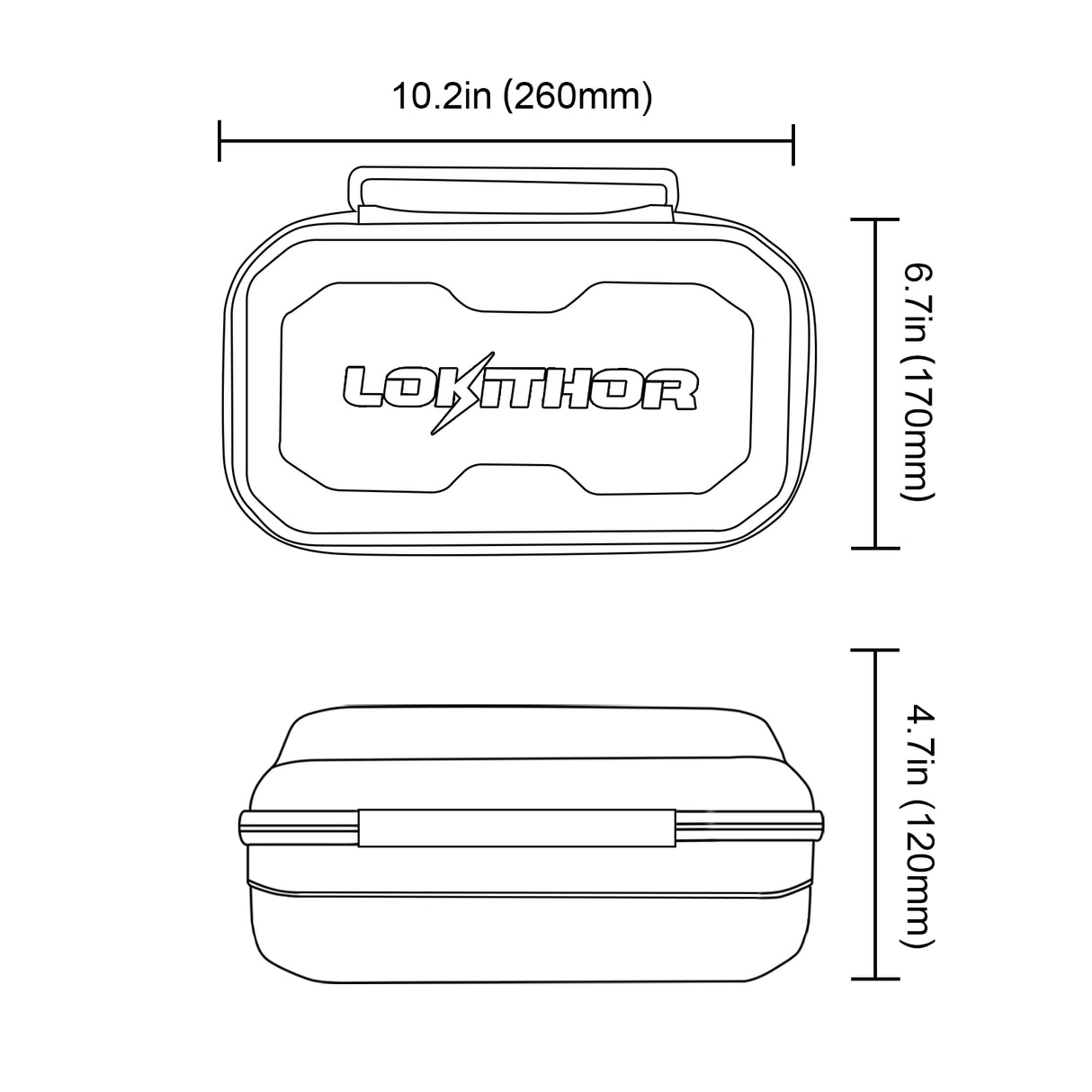 Lokithor LO-CASE003 J-Series Bag EVA Protection Case for J401/J402/J1000/J1500 Lokithor Jump Starter