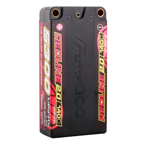 Gens ace Redline 2.0 Series 5300mAh 7.6V 140C 2S2P HardCase HV Lipo Battery Pack with Hardcase 64# for titc