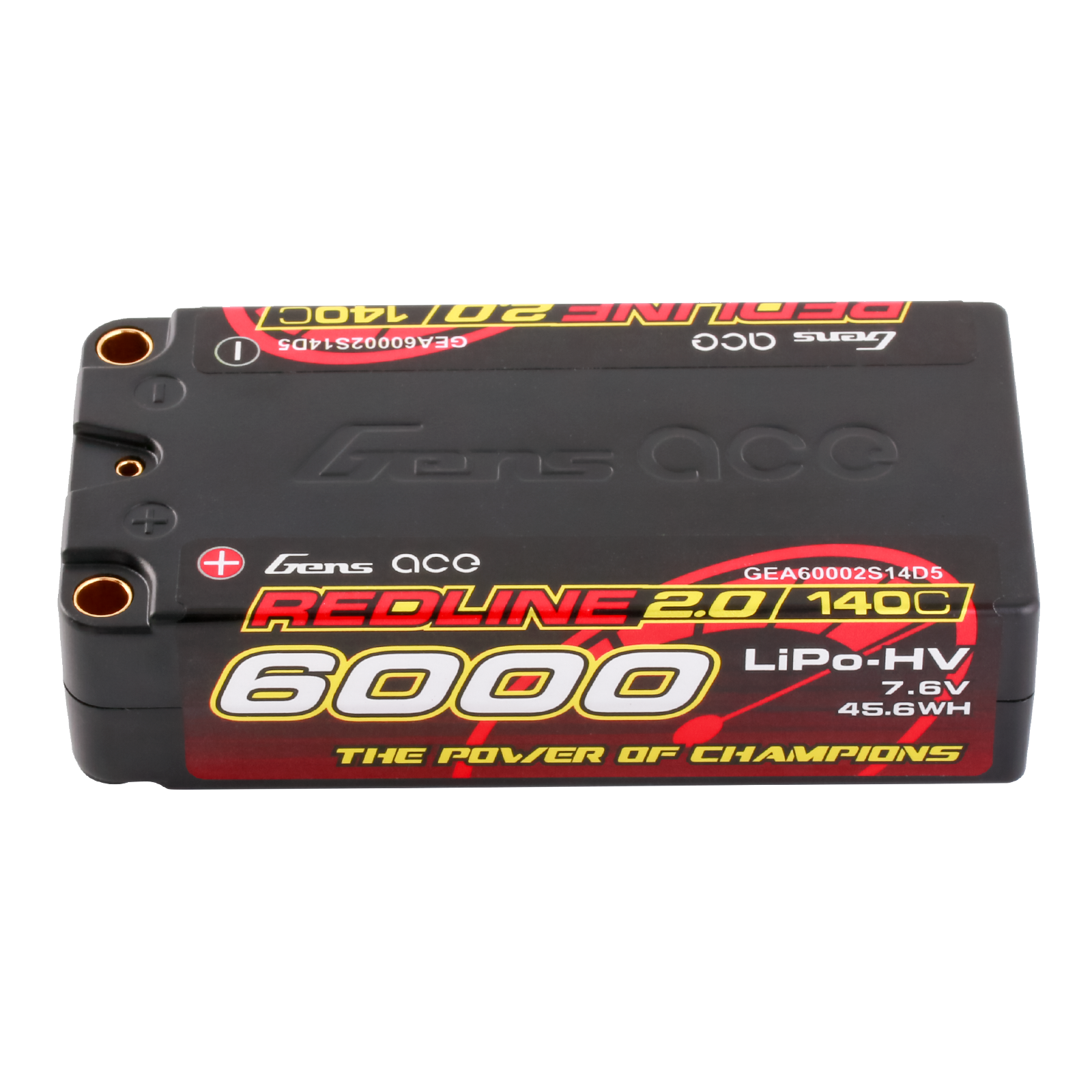 Gens ace 6000mAh 2S2P 140C 7.6V HardCase HV Redline 2.0 Series