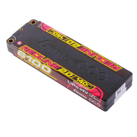 Gens ace Redline 2.0 Series 6100mAh 7.6V 140C 2S1P HardCase HV Lipo Battery Pack with Hardcase 56# for roar