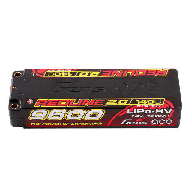 Gens ace Redline Series 8200mAh 7.6V 130C 2S1P HardCase 58# HV Lipo Battery Gens ace Redline Series 8200mAh 7.6V 130C 2S1P HardCase 58# HV Lipo Battery