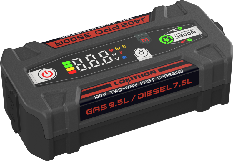 Lokithor LiPO 12V 88.8Wh 3500A Jump Starter