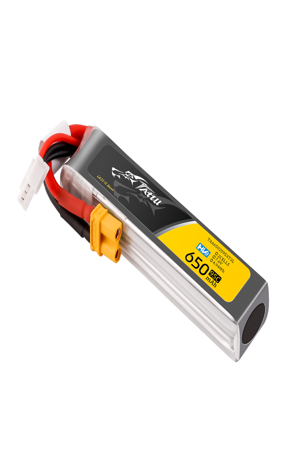 Tattu 2s 650mAh 95C7.6V HV Lipo Akku mit XT30 Long-Pack