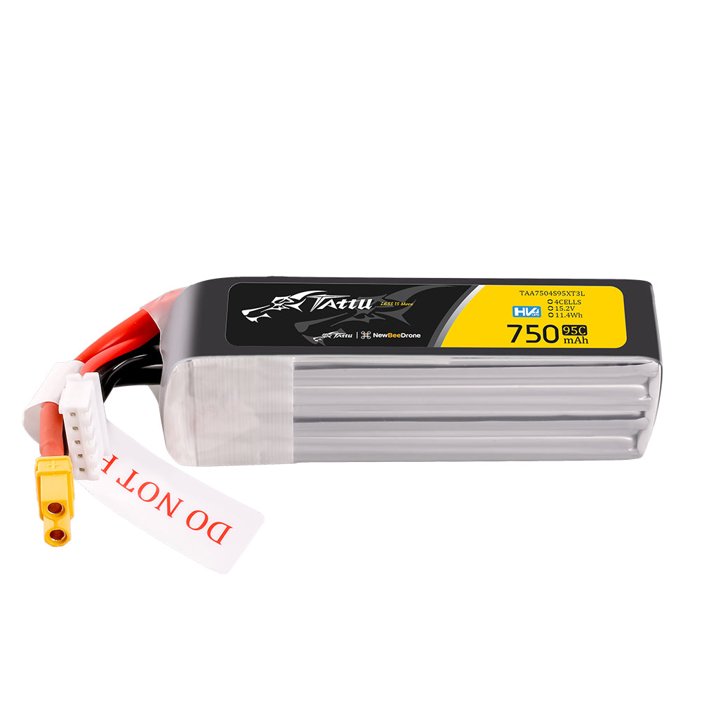 Tattu Lipo 750mAh 95C 4S1P 15.2V HV XT30U-F Long-Pack