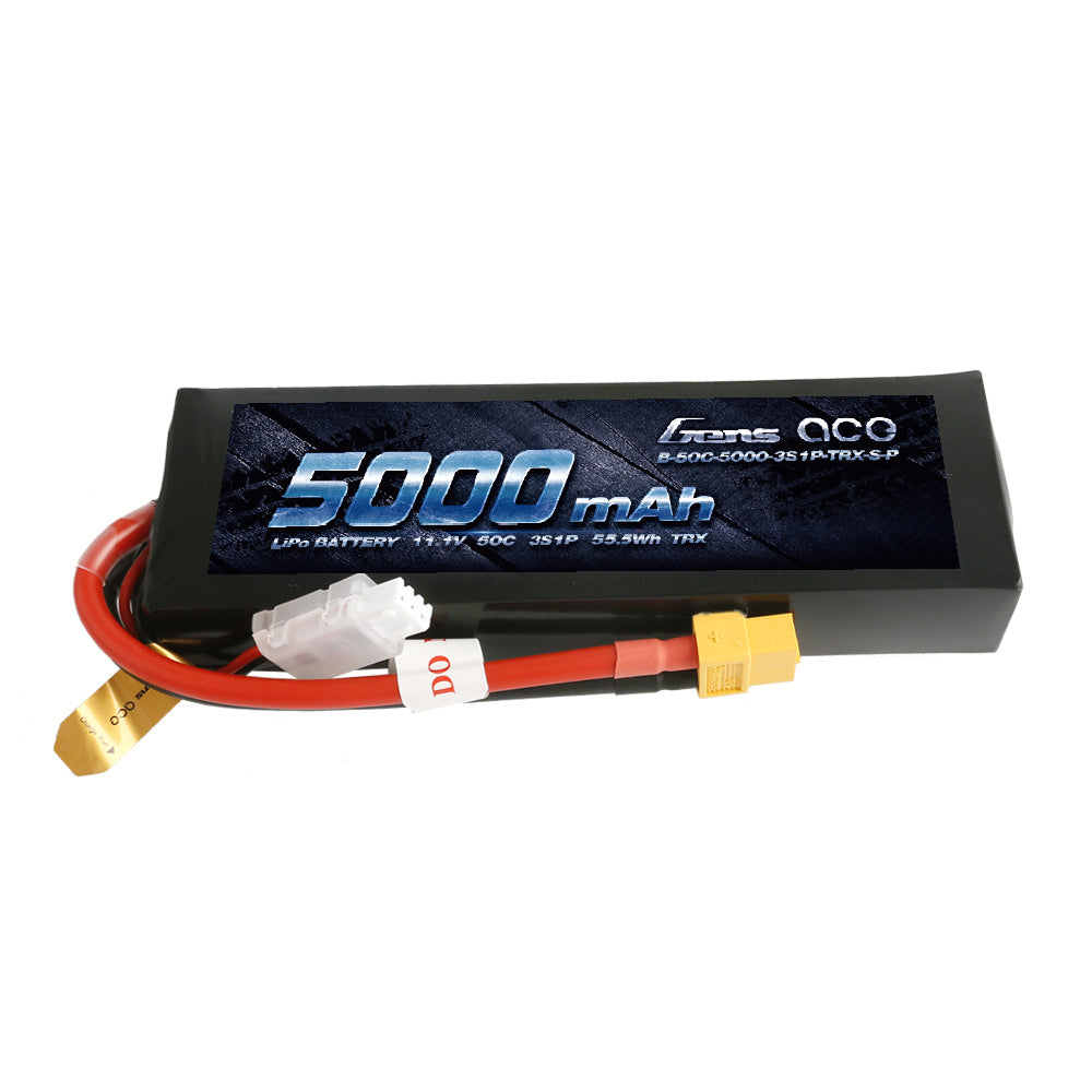 Gens ace 5000 mAh 11,1 V 50C 3S1P Short-Size Lipo mit XT60-Stecker