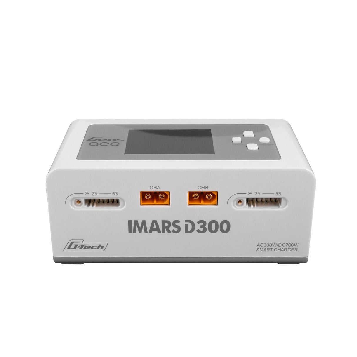 Gens Ace iMars D300 G-Tech Channel AC/DC 300W/700W RC Battery Charger-EU White