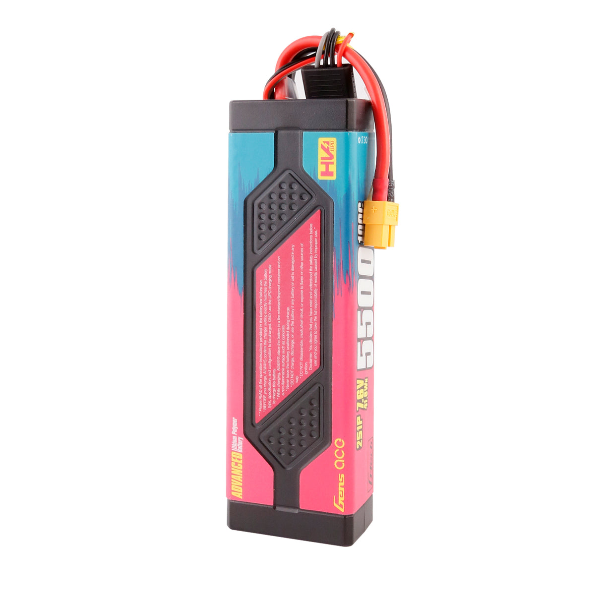 Gens ace Advanced 5500 mAh 7,6 V 100C 2S1P HardCase Lipo-Akkupack mit XT60