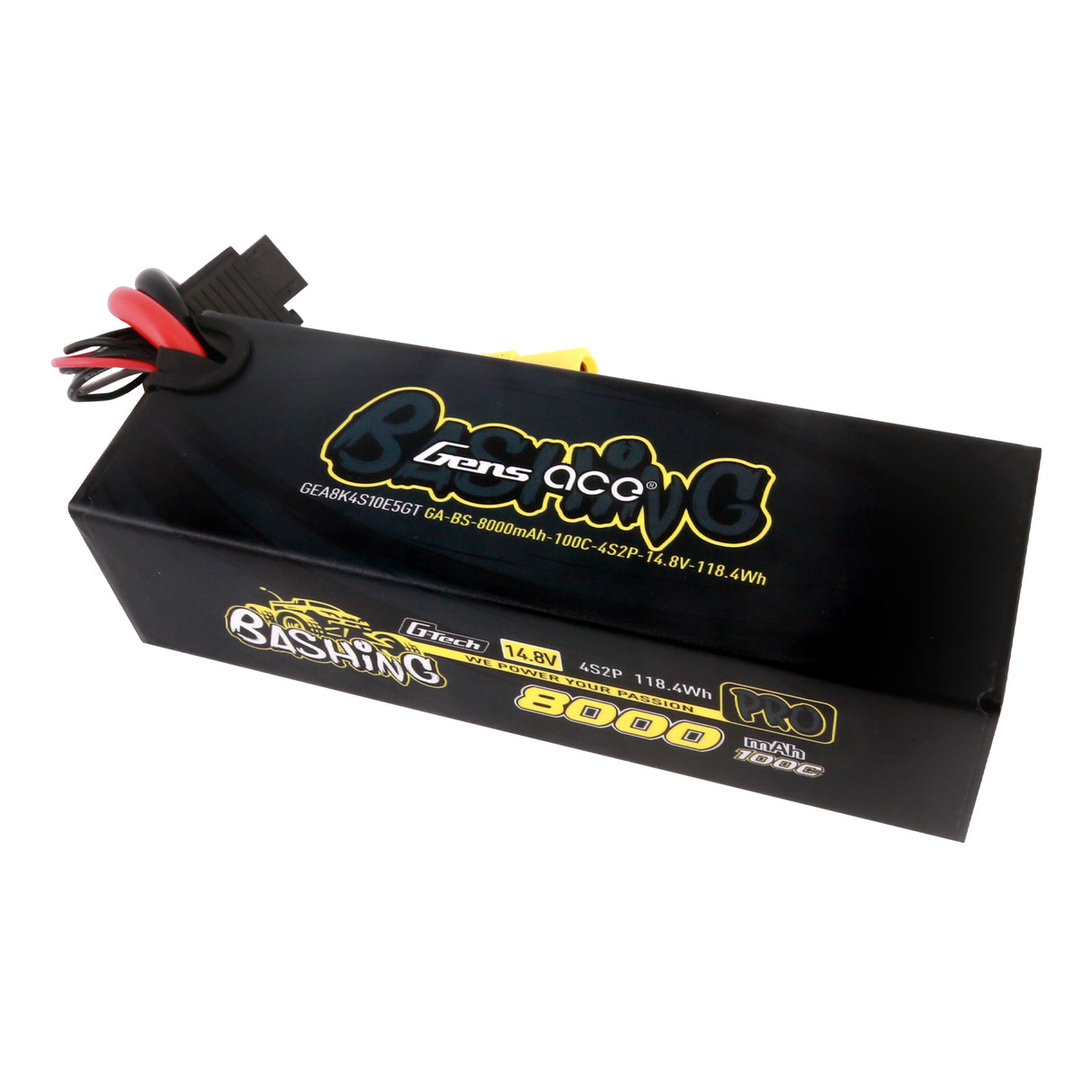 Gens ace G-Tech 8000mAh 14,8V 100C 4S2P Lipo Akkupack mit EC5-Bashing Serie