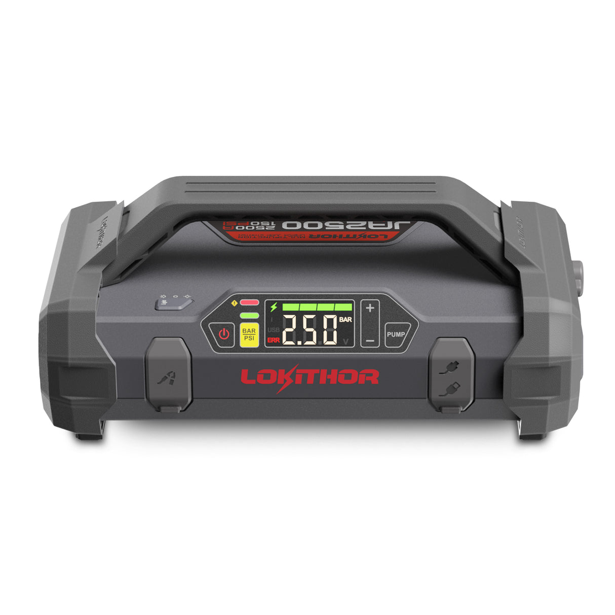 Lokithor 2500A 12V 46Wh Lithium Starthilfe 4S LiFePO? Typ-C PD60W Zwei-Wege-Schnellladung 