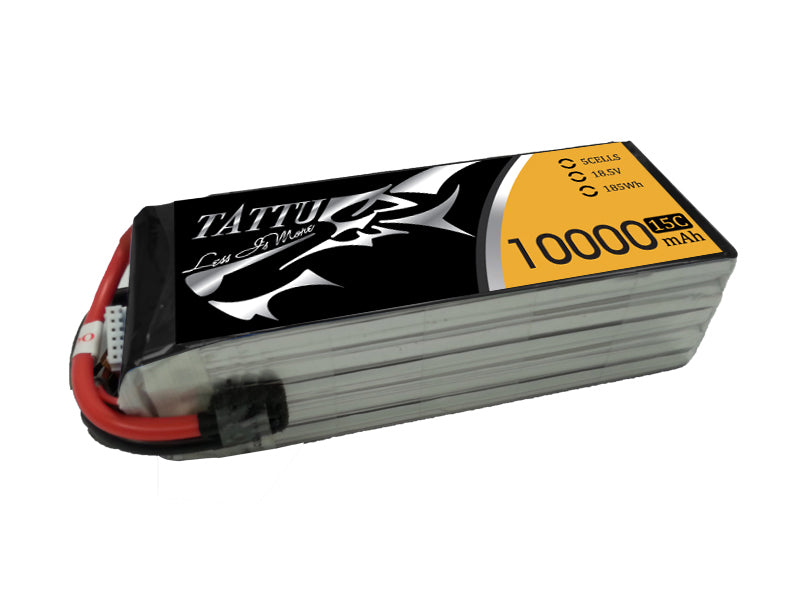 Tattu 10000MAH 18.5V 15C 5S1P Lipo Battery Pack