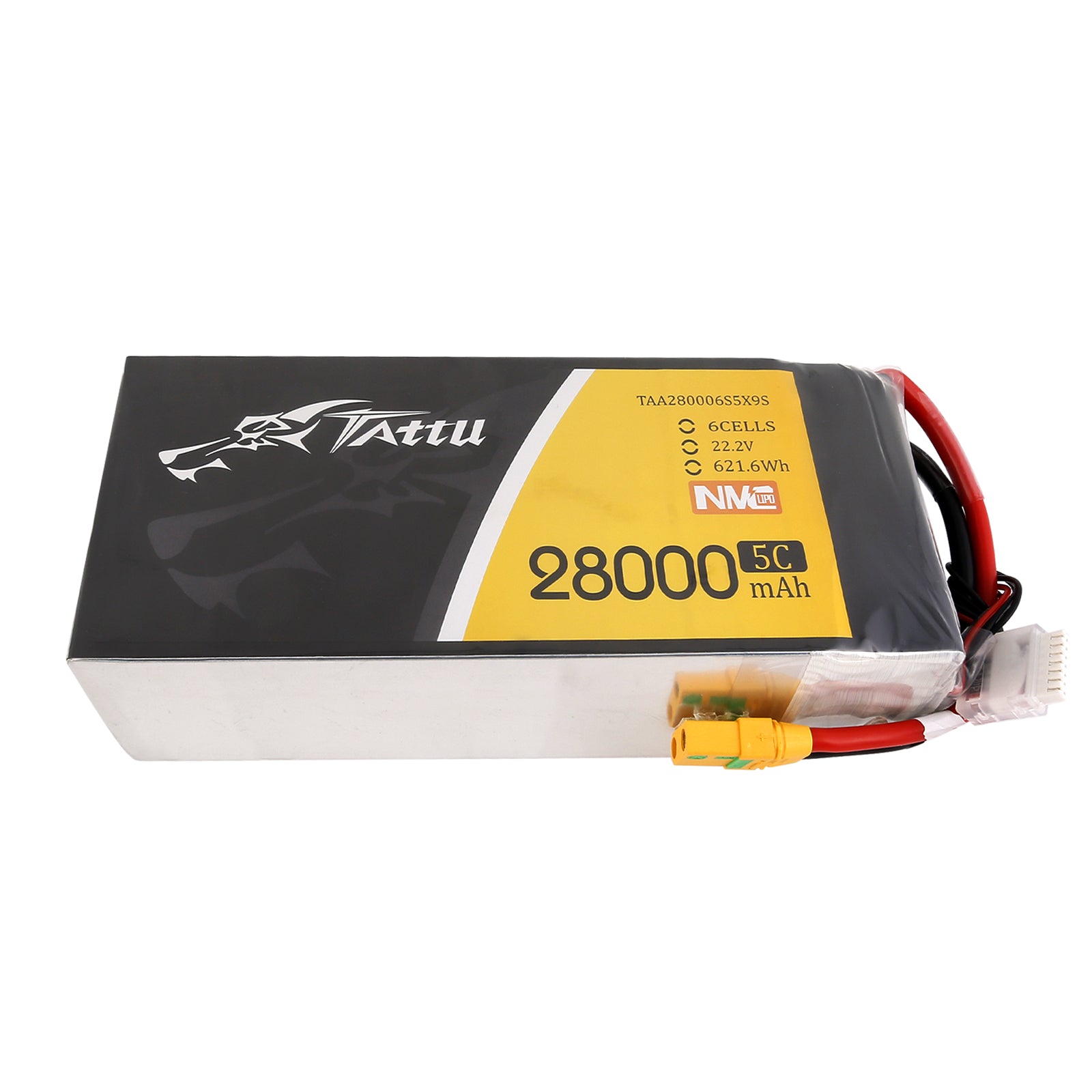 Tattu NMC 28000mAh 22.2V 5C 6S1P Lipo Battery Pack with XT90-S plug –  Gensace DE